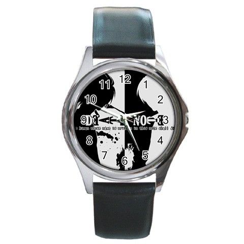 DEATH NOTE Kira Light Yagami L Round Metal Wrist Watch  