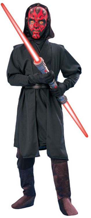 OFFICIAL STAR WARS DARTH MAUL CHILD SIZE MEDIUM 8 10  