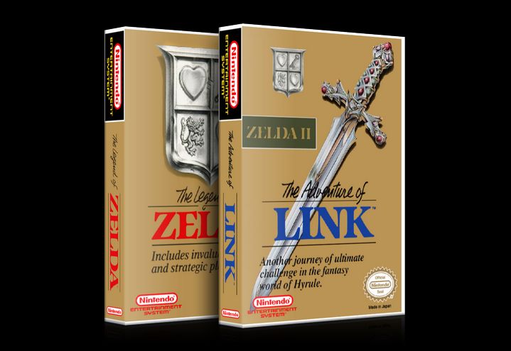 NES GAME CASES for The Legend of Zelda, The Adventures of Link *NO 