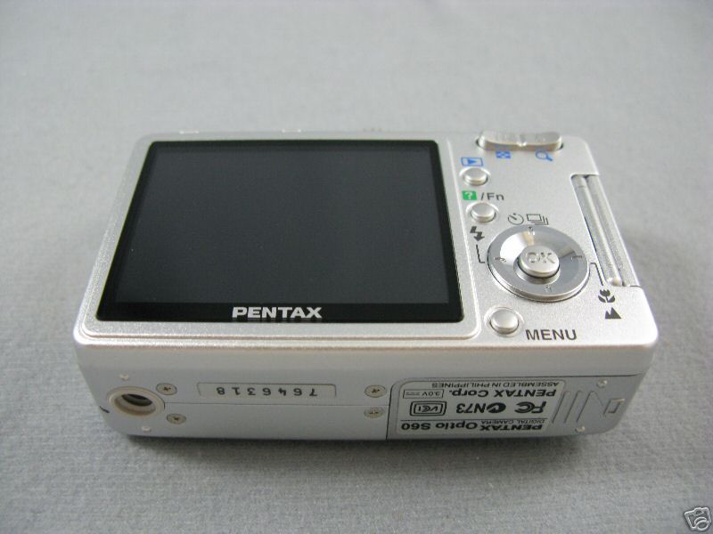 Pentax Optio S60 6MP Digital Camera with 3x Optical ZOOM 0027075114531 