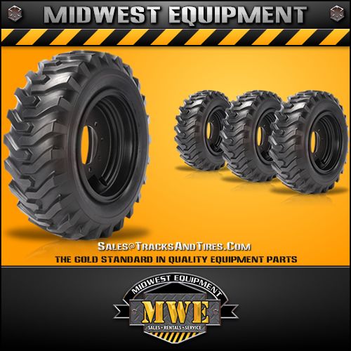 10x16.5 Solideal Skid Steer Gripper Tires Wheels Rims  