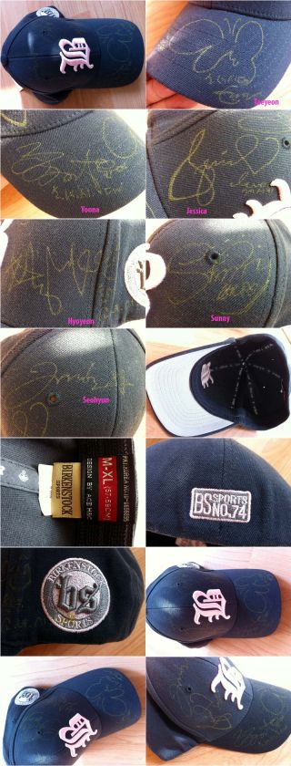 SNSD Autographed ACE H&C Cap Hat New Gold Christmas  