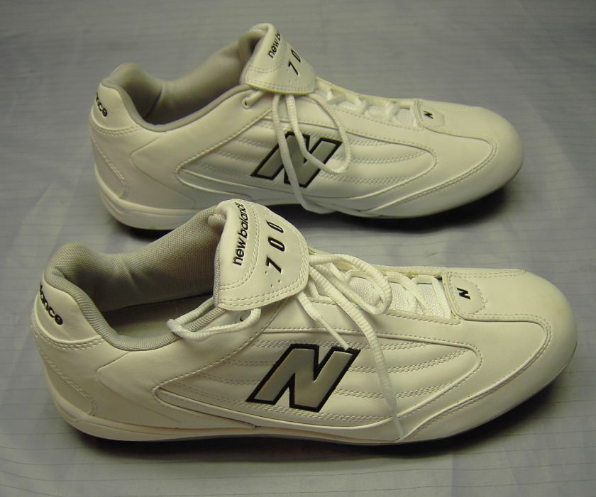 NEW BALANCE 700 Mens Team Sport Cleats sz US 13 White  