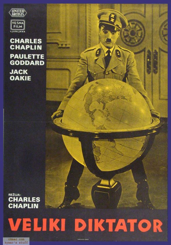 chaplin s the great dictator veliki diktator yugoslavian first release