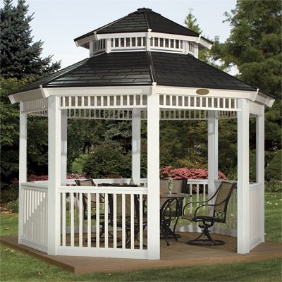 Suncast 12x12 White Resin & Steel Outdoor Gazebo Kit (G1212)  