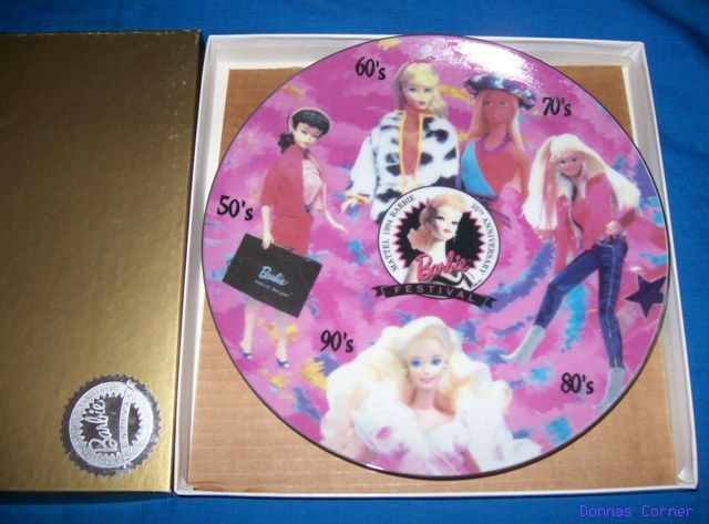 1994 BARBIE THROUGH THE YEARS FESTIVAL PLATE ~ MIB  