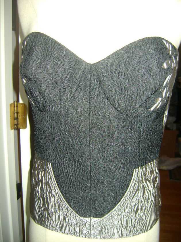 CAROLINE HERRERA BROCADE BUSTIER SZ 10 NWT $1690  