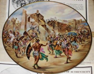   SET OF12 COLLECTOR PLATES IN THE COURAGEOUS FEW SERIES YIANNIS KOUTSIS