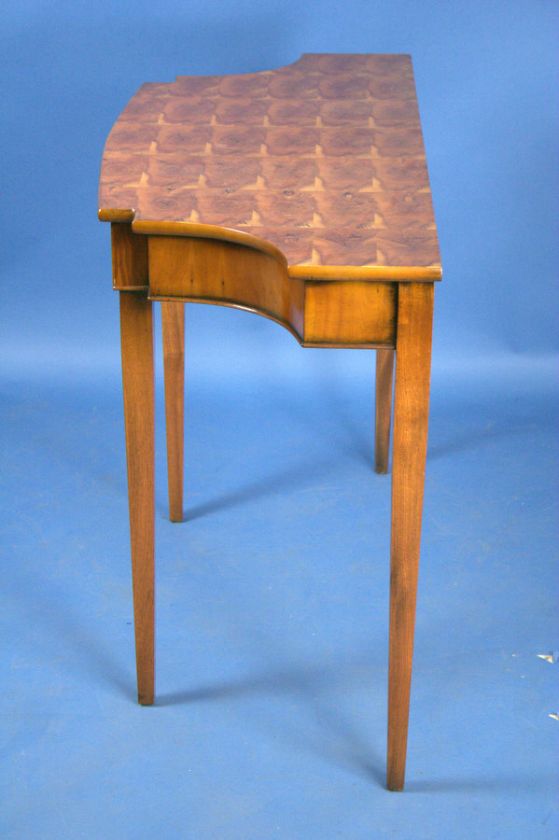 Georgian Style Adams Yew Wood Oyster Hall Side Table  