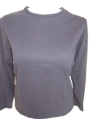 NWOT Lands End Long Sleeve Crewneck Top  Navy Size 1X  