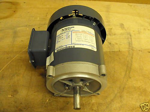 BOSTON GEAR ELECTRIC MOTOR 1/6 HP MOTOR 3 PHASE NEW  