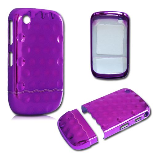 Chrome Slider Hard Case For BlackBerry Curve 8520 8530  