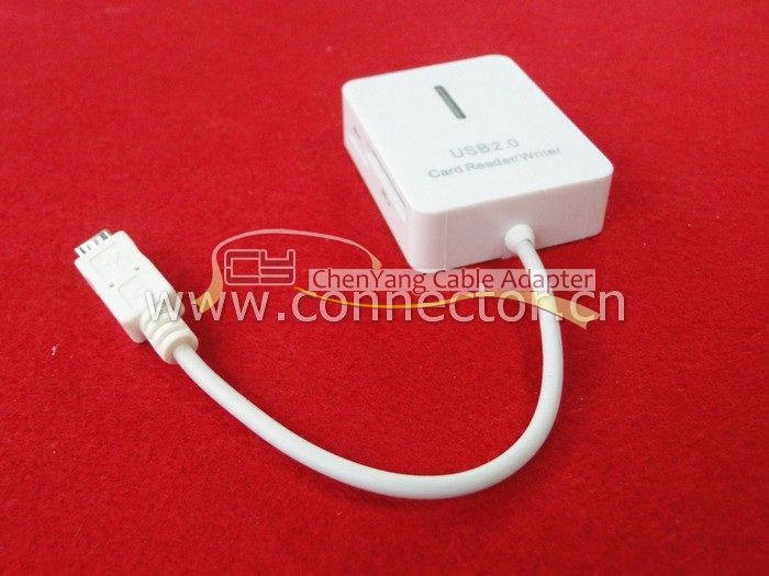   CONNECTION KIT OTG Card Reader FOR SAMSUNG GALAXY S2 i9100 & MOTO XOOM