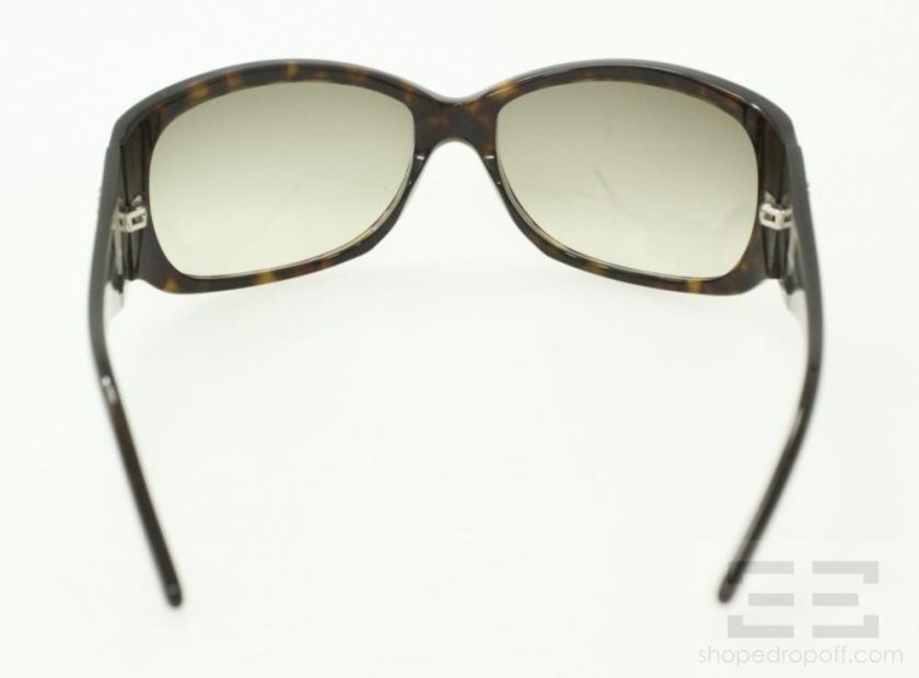   Ferragamo Brown Tortoiseshell Jeweled Sunglasses 2119 B  