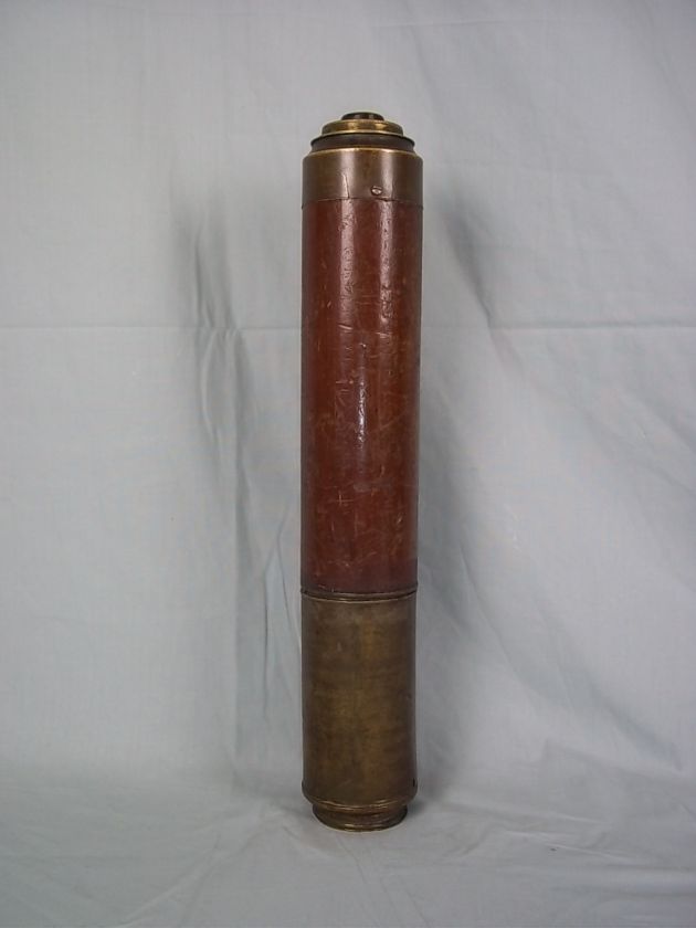 Dollond Two Draw Mahogany Cased Telescope  