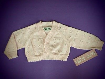 NWT BABY GIRL POINTELLE SWEATER CK291013 (0 24months)  