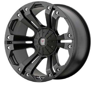 24 inch KMC XD Monster black wheels 6x135 Ford F150 +25  