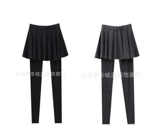 SKIRT STYLE STRETCHY LEGGINGS PANTS W23L26  