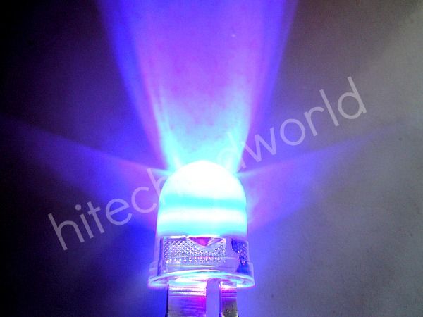 50 High Power 0.5W 5 chip 10mm UV LED Lamp Light 40Kmcd  