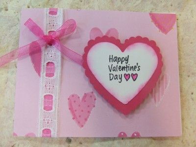 Handmade VALENTINES DAY Card Vintage Eyelet Lace Stampin Up 