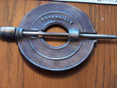 WRIGHTSVILLE PA HARDWARE CO (MONACH) 5 INCH CAST IRON FLUE DAMPER 