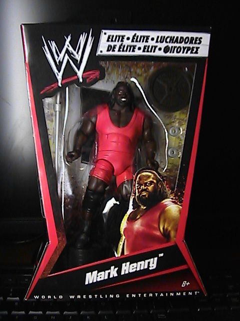 WWE Mark Henry Elite Ser.5 Wrestling Canada Variant Card MOC Hard to 