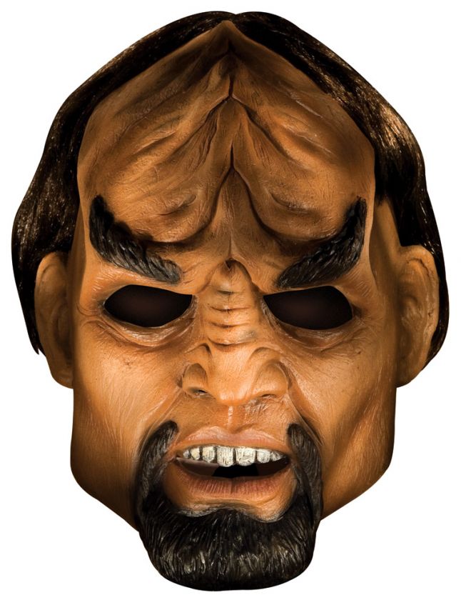 Star Trek Deluxe Lt. Worf Overhead Mask Klingon Costume  