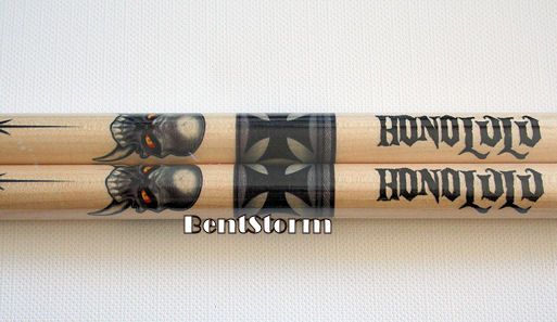 NEW Hard Rock Cafe HONOLULU Hawaii Drumsticks German Iron Cross Skull 