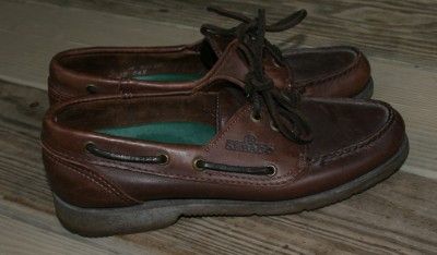 Vtg Sebago Docksides Boat leather Shoe Women 6M brown  