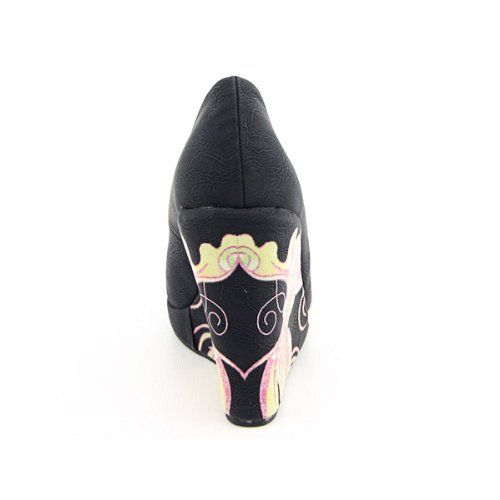 ED HARDY OPHELIA WOMENS ROUND TOE WEDGE SHOES ALL SIZES  