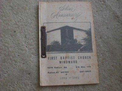 First Baptist Church Windward Cookbook 1981 Hawaii 81  