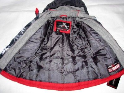 New Zero Xposur Snowsuit Winter Coat Jacket Snow Bib Pants Boys 4T Red 