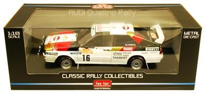 SUN STAR CLASSIC RALLY AUDI QUATTRO RALLY RACE CAR 118  