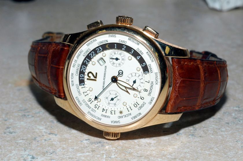 Girard Perregaux Worldtimer WW.TC Chronograph 49805 52 151ABACA Rose 