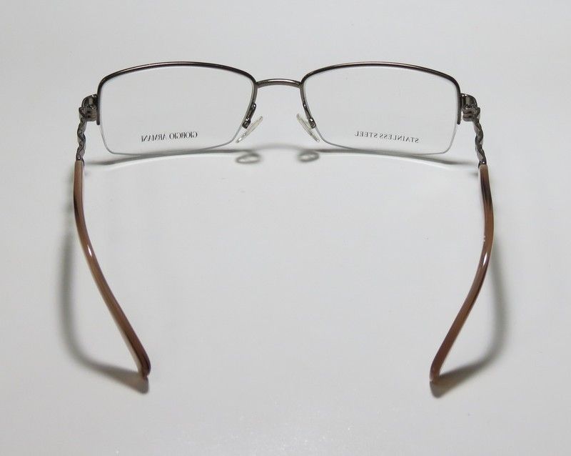 NEW GIORGIO ARMANI 592 52 17 135 CUTE SHINY/GLITTER BROWN EYEGLASS 