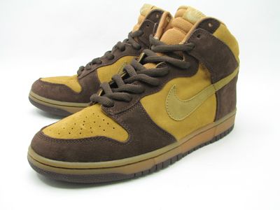 DS NIKE DUNK HIGH PRO SB MAPLE sz 10 wheat brown denim  