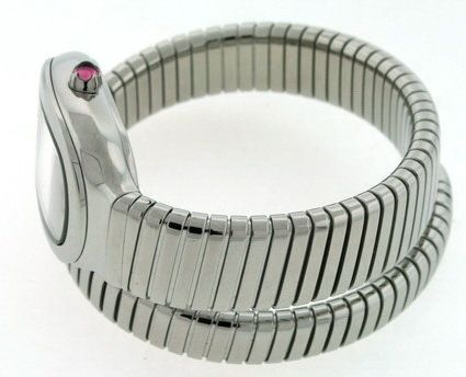 Bvlgari Serpente Large Stainless Steel 35mm ladies snake watch.  