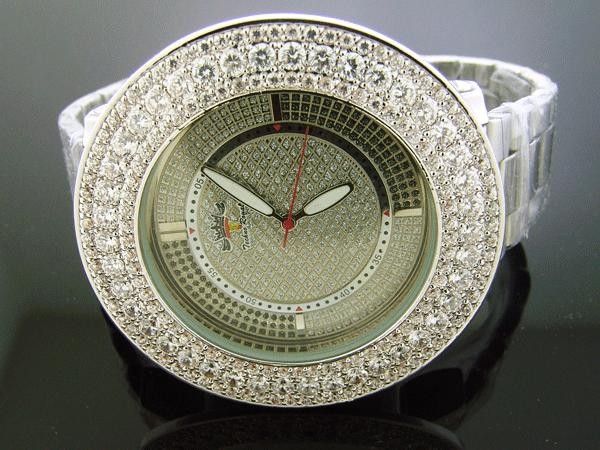 Mens Techno Royale JUMBO 60MM Bezel W/ 12 Diamond Watch  