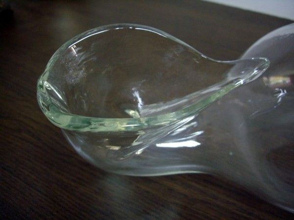 ANTIQUE MEDICAL FEMALE NURSING INVALID GLASS JAR URINAL  