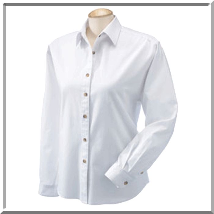 Devon & Jones Womens Titan Twill Button Down Shirt S,M,L,XL,2X 100% 