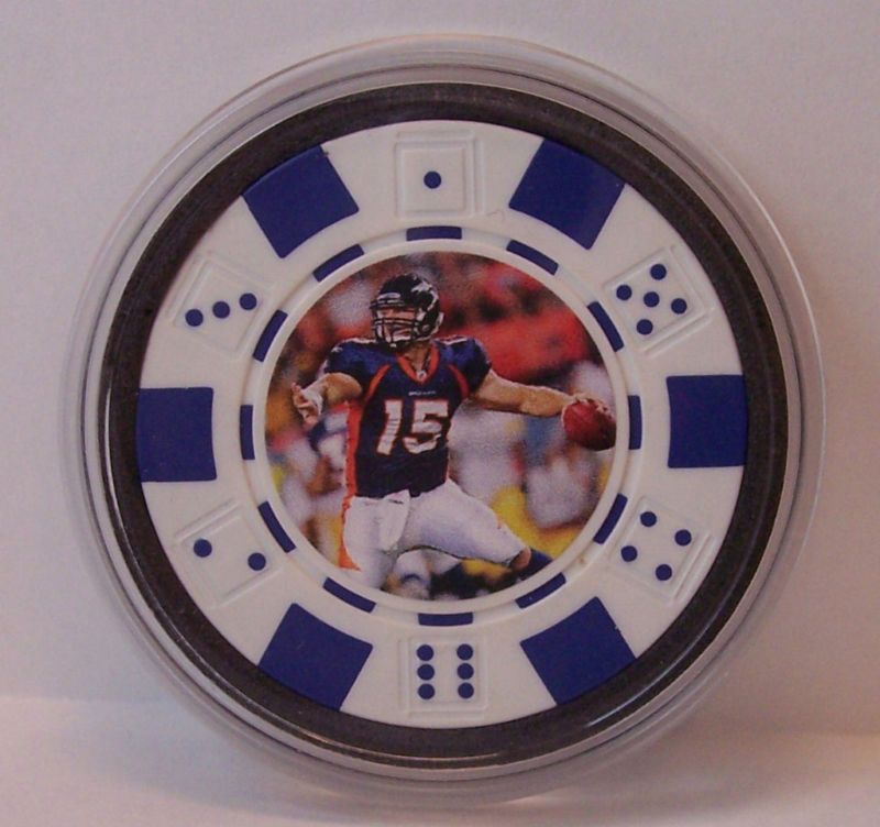 Tim Tebow Denver Broncos POKER CHIP CARD GUARD  