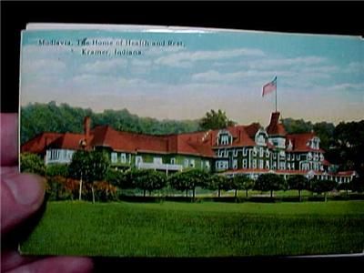 POSTCARD MUDLAVIA HOME OF HEALTH & REST KRAMER INDIANA  