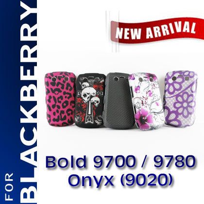   HARD CASE FOR BLACKBERRY BOLD 9700 9780 9020 RUBBERIZED SNAP ON COVER