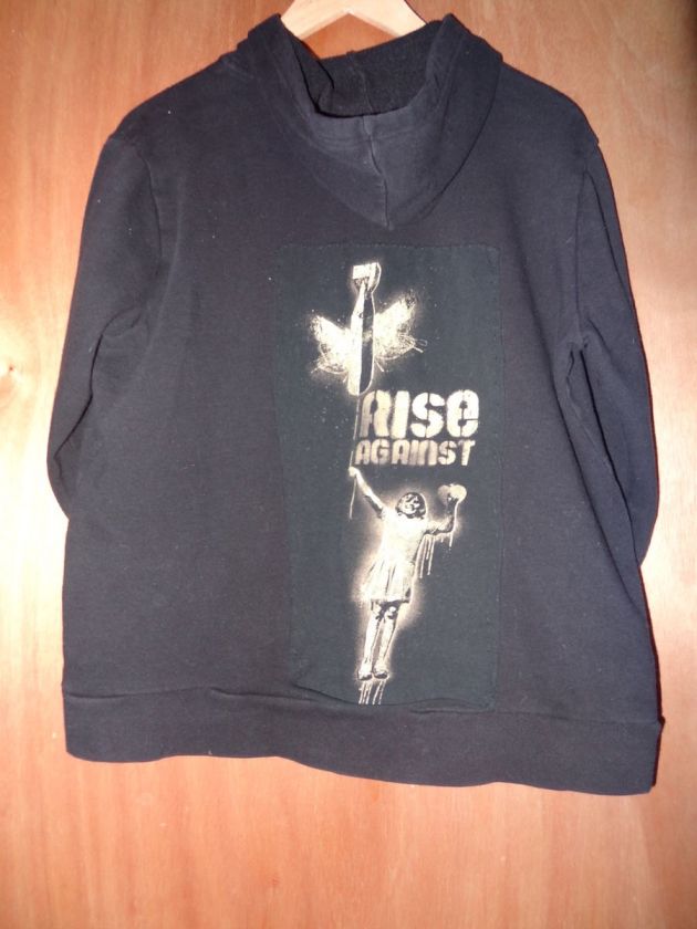 Rise Against Bomb Girl vintage style hoodie size XL  