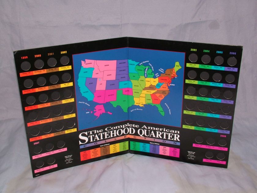 COMPLETE AMERICAN STATEHOOD QUARTER COLLECTION HOLDER  