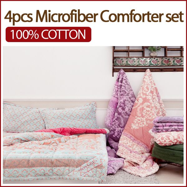 MMS ARPEGGIO GOYARD 4pcs 100% Microfiber Comforter set/ Microfiber 100 