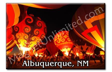 Albuquerque Balloon Fiesta New Mexico Souvenir Magnet 4  