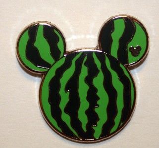 WDW Hidden Mickey Pin Series 3   Watermelon Mickey Icon  