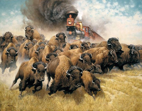 The Coming of the Iron Horse Frank McCarthy West Art  
