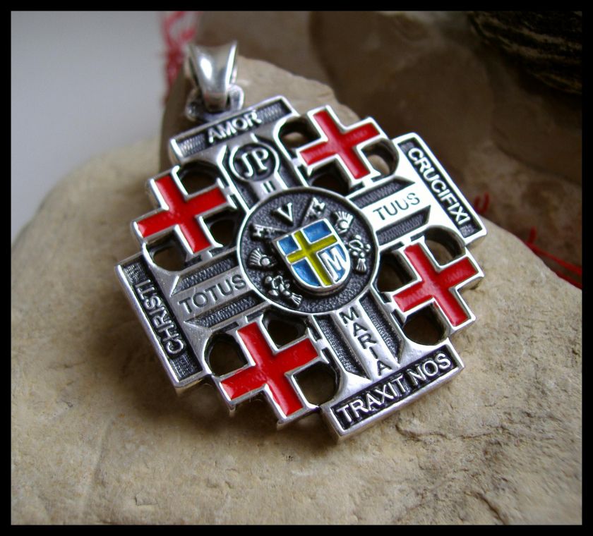 AJS © JERUSALEM CROSS PENDANT VATICAN UNIQUE (W13)  